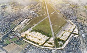 Aerial view of Switzerland Innovation Park Zurich